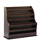Espresso Floor Book Bin